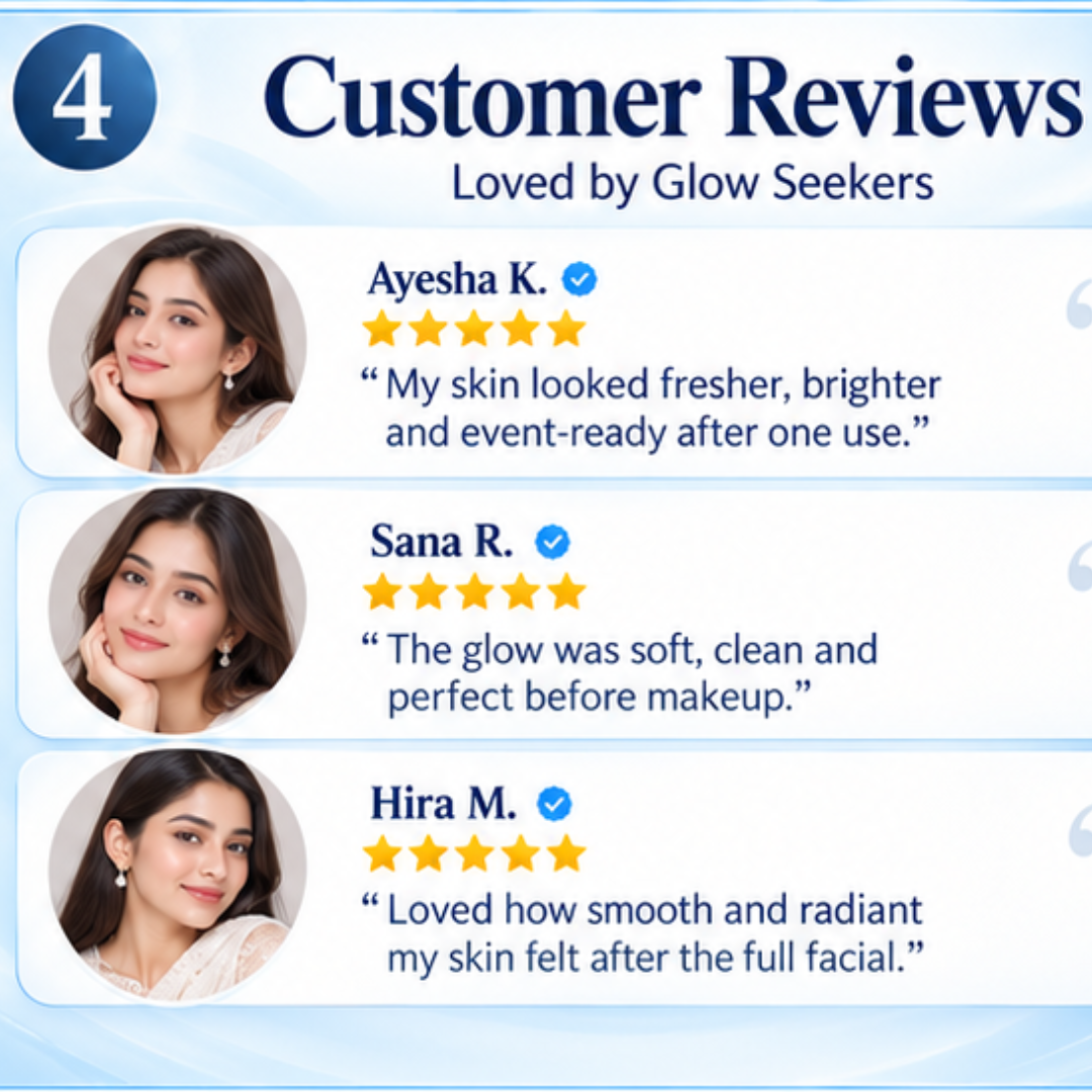 10 steps instant bridal Glow Facial Kit | Remove blackheads, Shirk Pores & Brighten up skin visibly after single use
