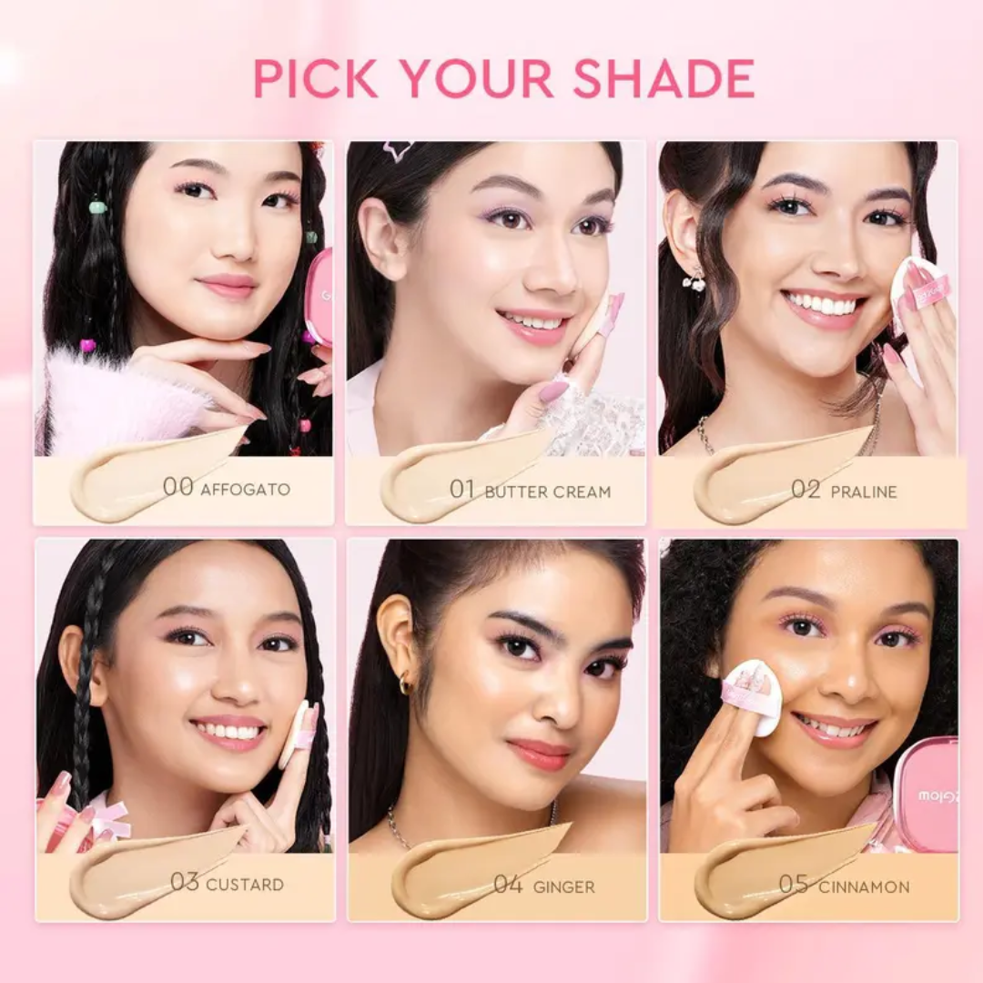 Glog2Glow Perfect Cover Cushion | Flawless Semi-Matte, 12H Wear | Zero Oxidation, Pore-Blurring, Transfer-Proof