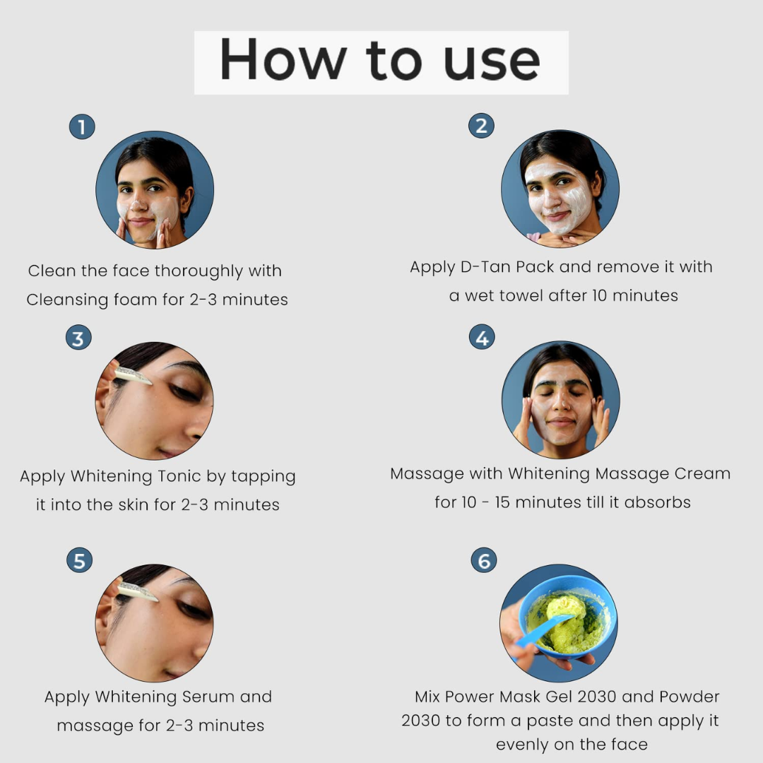 10 steps instant bridal Glow Facial Kit | Remove blackheads, Shirk Pores & Brighten up skin visibly after single use