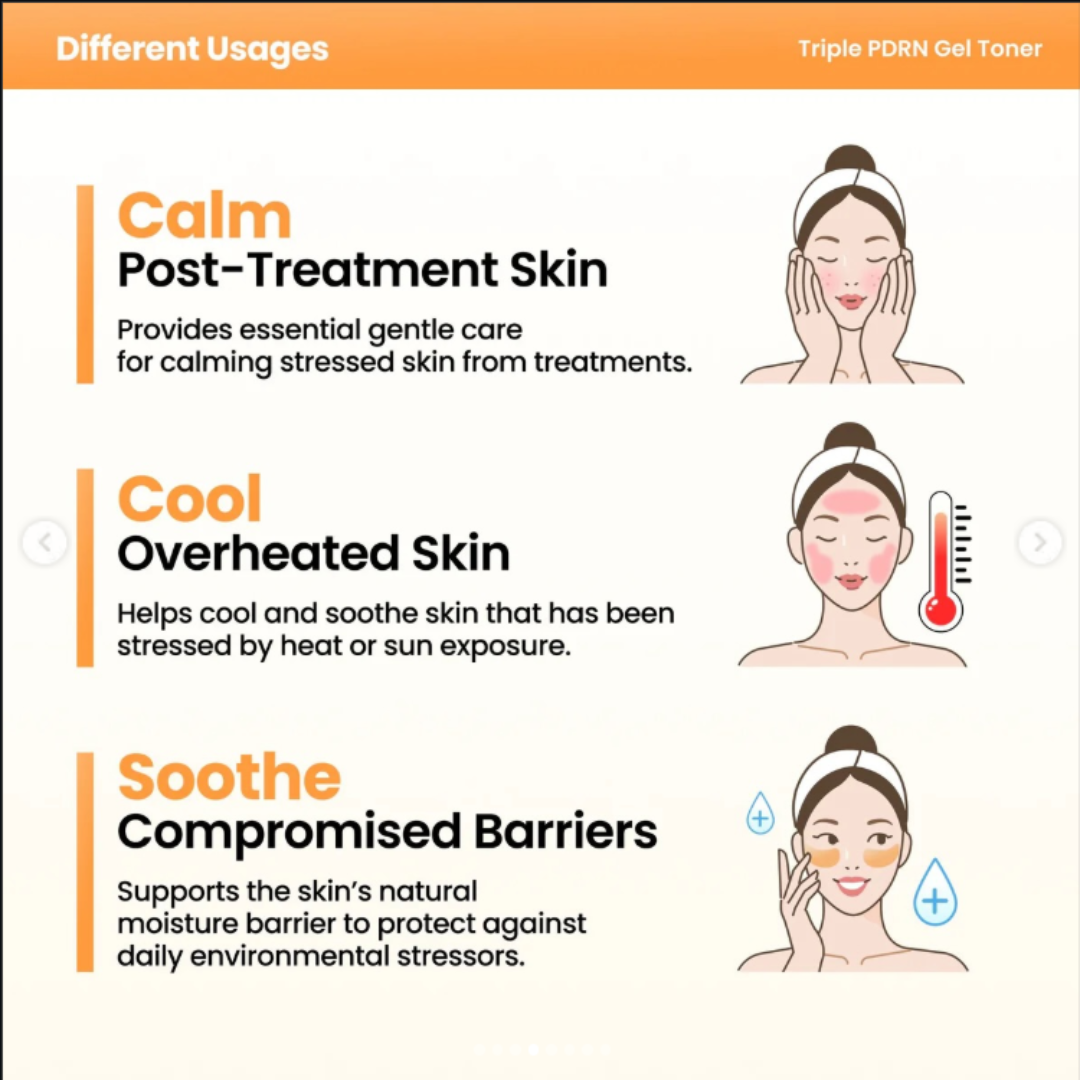 AXIS-Y Triple PDRN Gel Toner | 6+1+1 Advanced Formula with Plant-Based PDRN, Astaxanthin & Vegan Collagen | Strengthens Barrier, Hydrates & Calms Skin