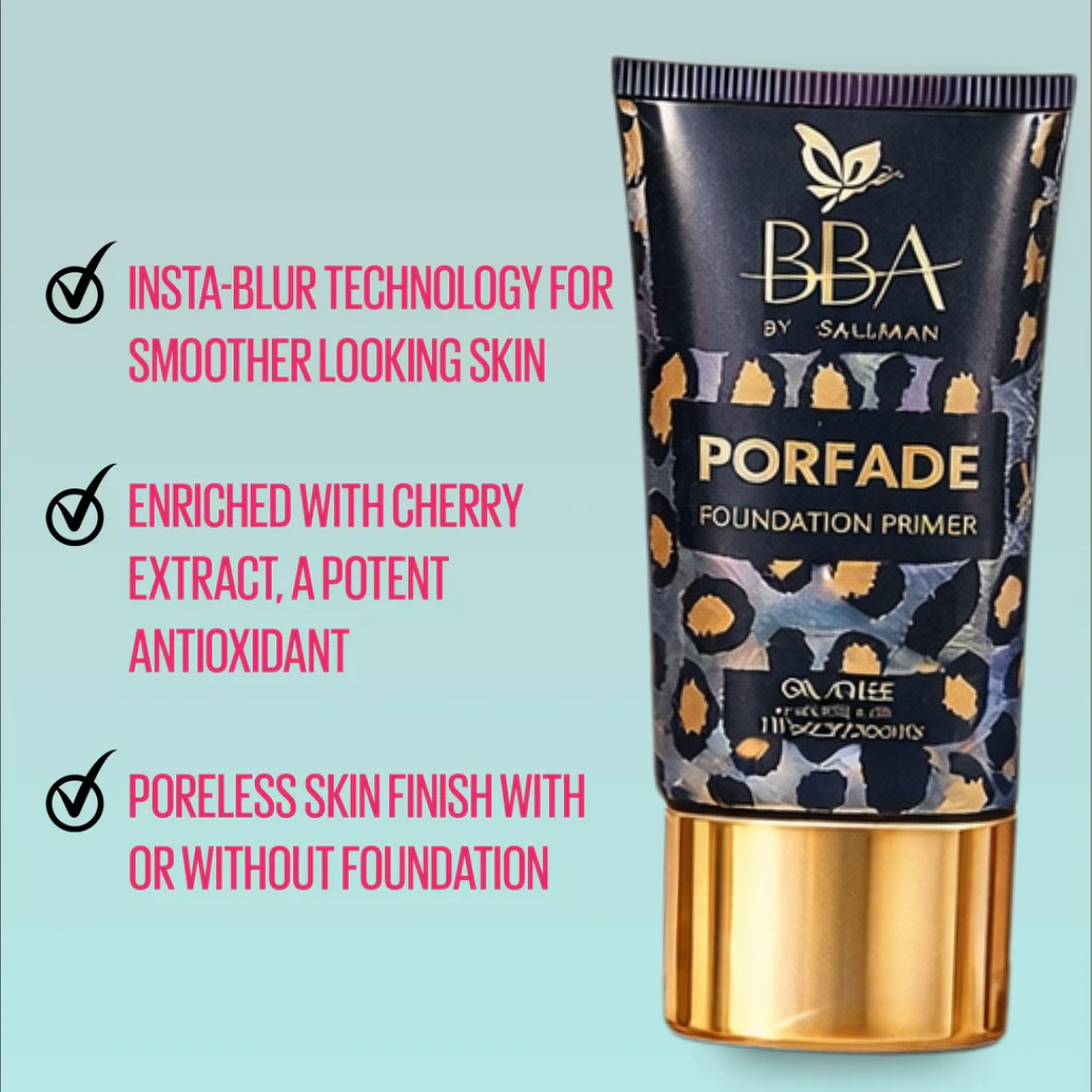 Beautify By Amna Flawless Base Bundle | Luminous Foundation, Concealer & Primer | Full Coverage & Pore Minimizing