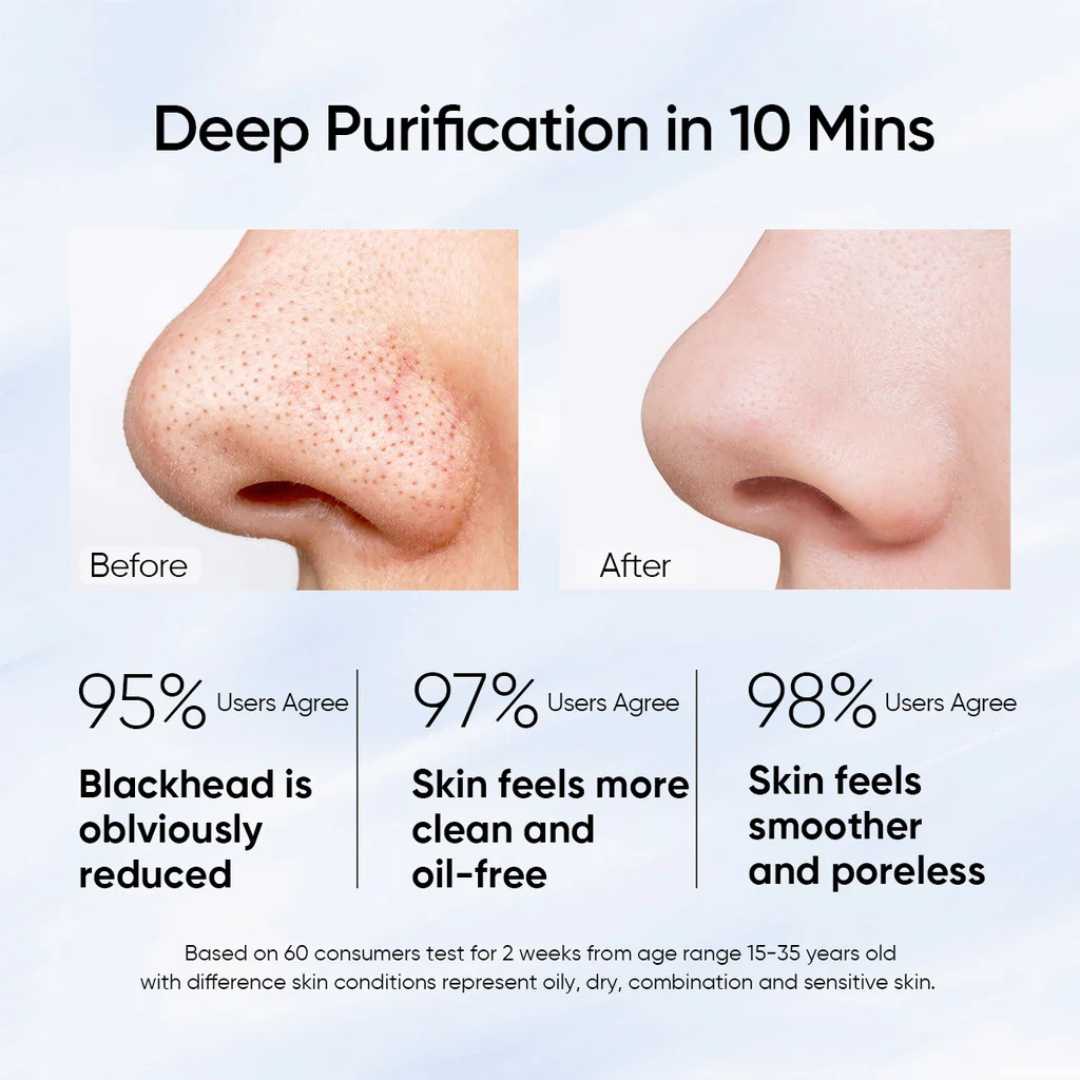 SKINTIFIC Alaska Volcano Pore Clay Stick | Glycolic Acid + Probiotic Complex + Collagen | Removes Blackheads, Tightens Pores & Smooths Skin