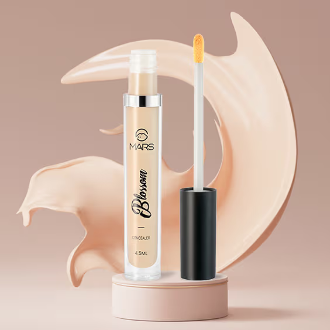 MARS Liquid Blossom Foundation & Concealer Set | SPF 50+ PA++++, Longwear, Crease-Resistant & Customizable Coverage