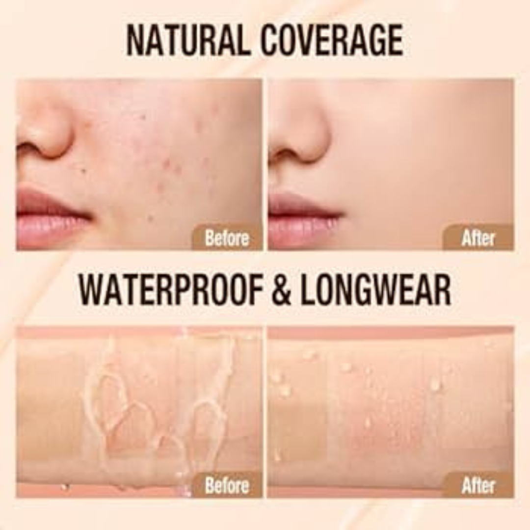 SL Basics Beauty Essentials - Hydrating Serum, Foundation & Compact Powder - Waterproof & 24H Long-Lasting