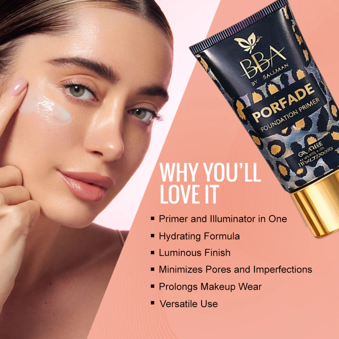 Beautify By Amna Flawless Base Bundle | Luminous Foundation, Concealer & Primer | Full Coverage & Pore Minimizing