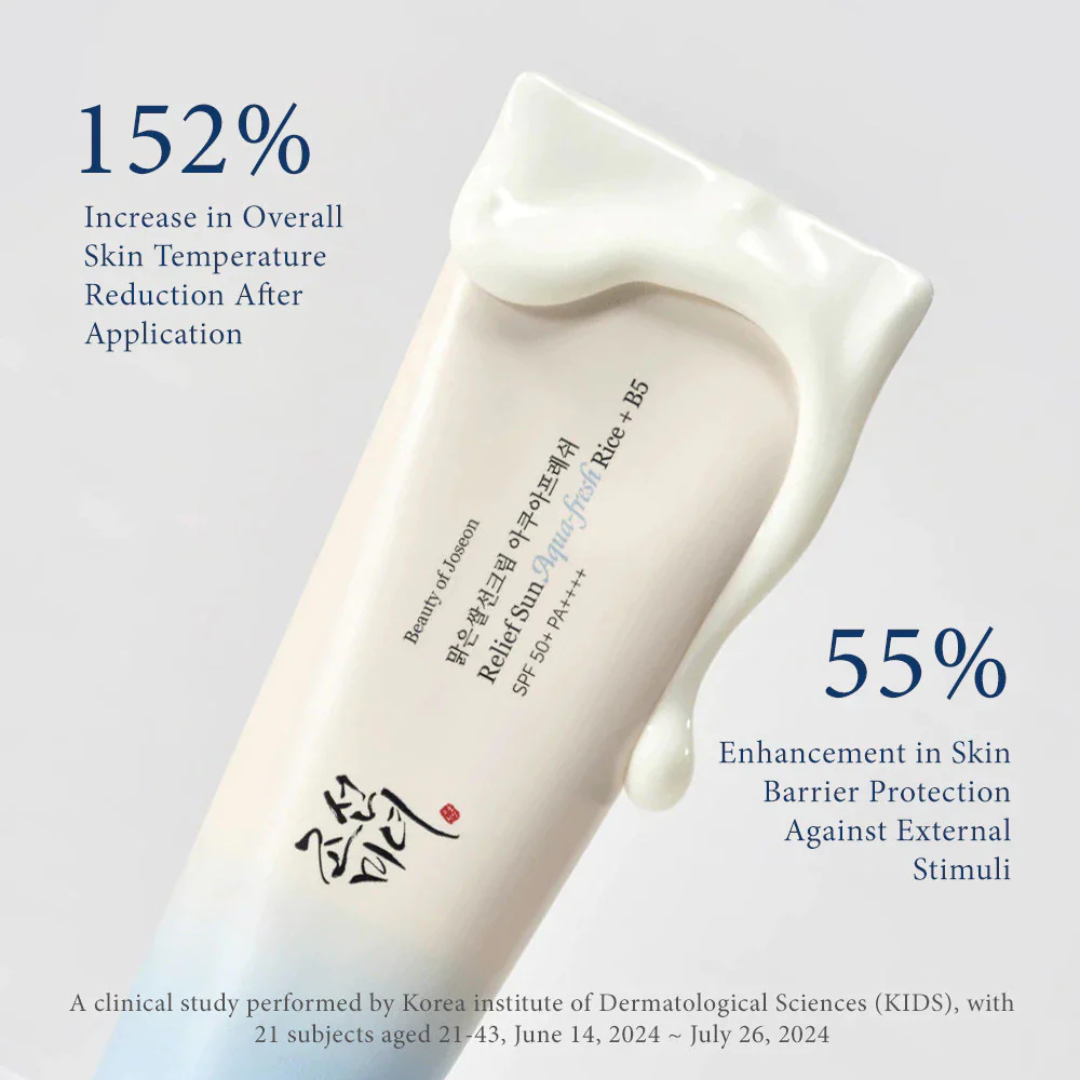 Beauty of Joseon Relief Sun Aqua-Fresh Rice + B5 Sunscreen | SPF50+ PA++++ Lightweight, Cooling & Hydrating UV Protection | No White Cast, Fast Absorption