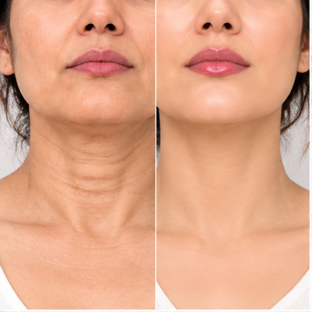 Medicube PDRN Collagen Gua Sha Cream For Neck & Jawline – Firming & Lifting & Tighten Cream with Built-In Massager