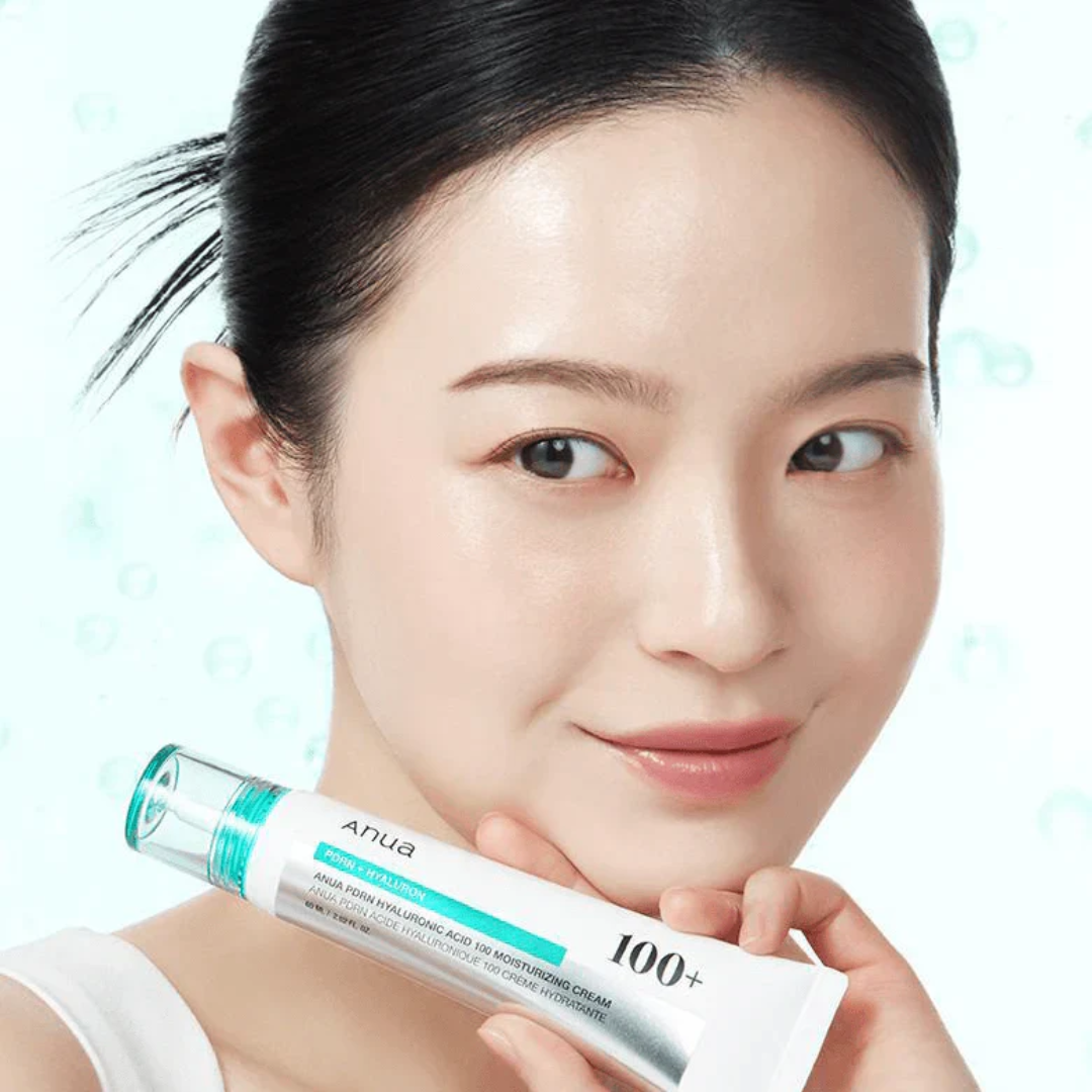 Anua PDRN + Hyaluronic Acid 100 Moisturizing Cream – Deep Hydration & Skin Plumping Cream for Glass Skin
