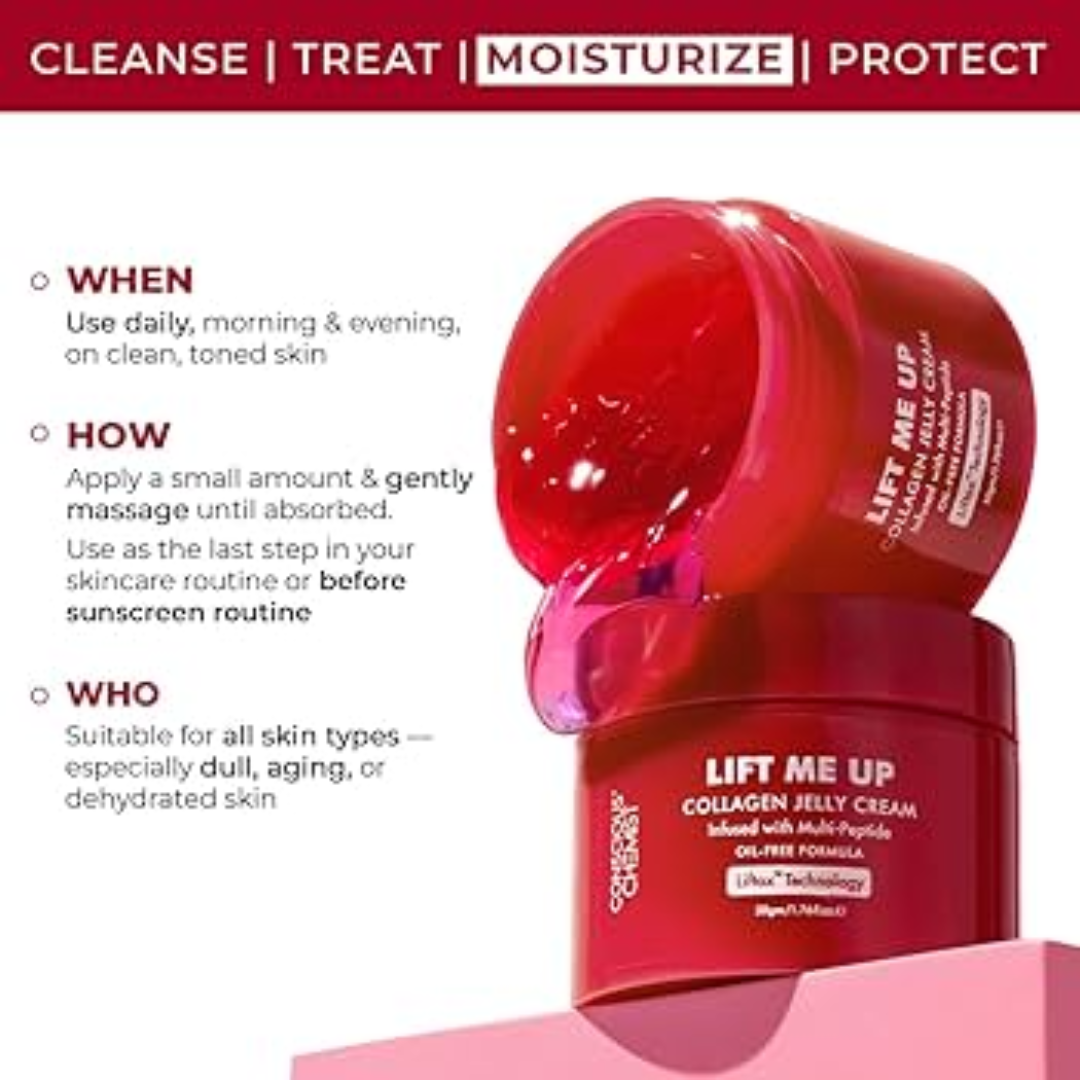 Lift Me Up Firm & Prime Jelly Cream | Skin Tightening, Blurring & Makeup-Ready Finish