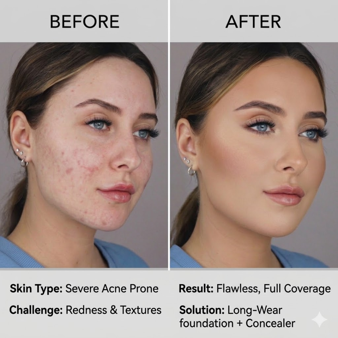 SL Basics No Makeup Deal – Flawless Skin, Natural Glow Every Day – Complete 4-Piece Set: BB Block SPF 50+, Rose & Honey Toner Mist, Gold & Pearl Serum, PinaPop Lip & Cheek Tint