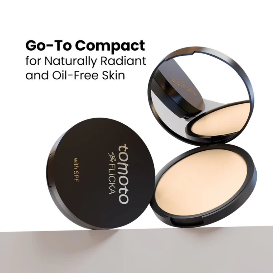 FLICKA Flawless Complexion Trio | 12-Hour Makeup Fixer + Silk Touch Primer + Matte Compact with SPF | Vitamin C Enriched, Skin-Friendly & Long-Lasting