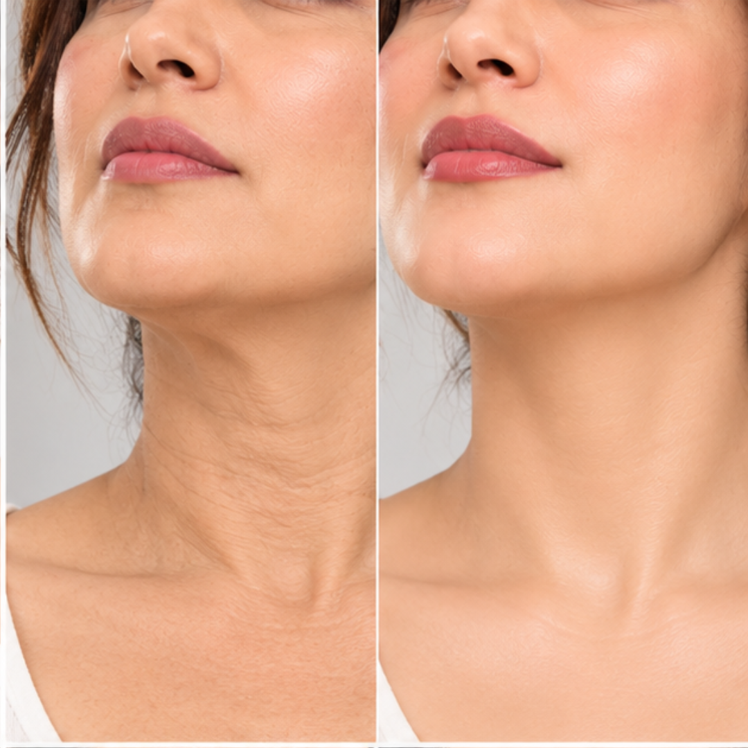 Medicube PDRN Collagen Gua Sha Cream For Neck & Jawline – Firming & Lifting & Tighten Cream with Built-In Massager