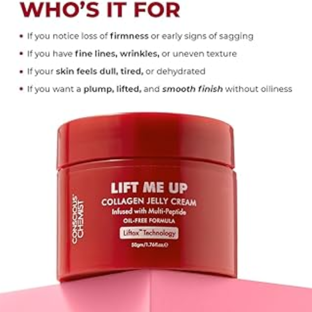 Lift Me Up Firm & Prime Jelly Cream | Skin Tightening, Blurring & Makeup-Ready Finish