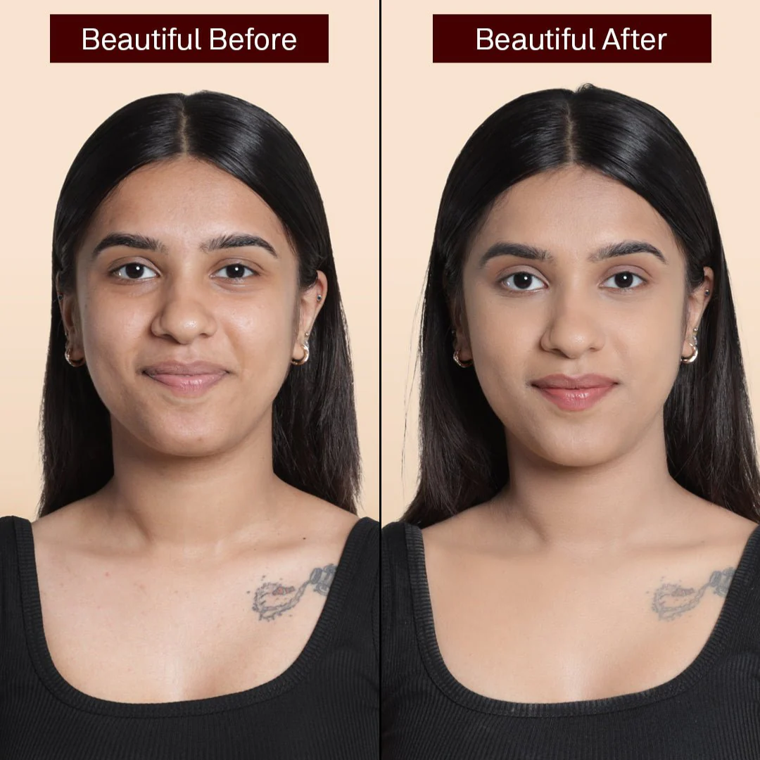 Flicka High Coverage HD Liquid Foundation | 16-Hour Wear, Pore Blur Effect & SPF | Camera-Ready Airbrush Finish for All Skin Tones