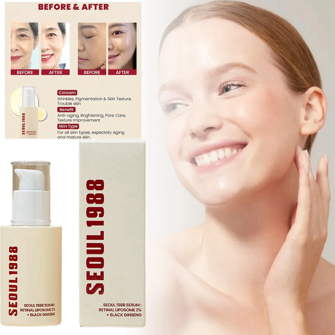 SEOUL 1988 Serum: Retinal + Black Ginseng (Glow, Firm, and Smooth – All in One Bottle)