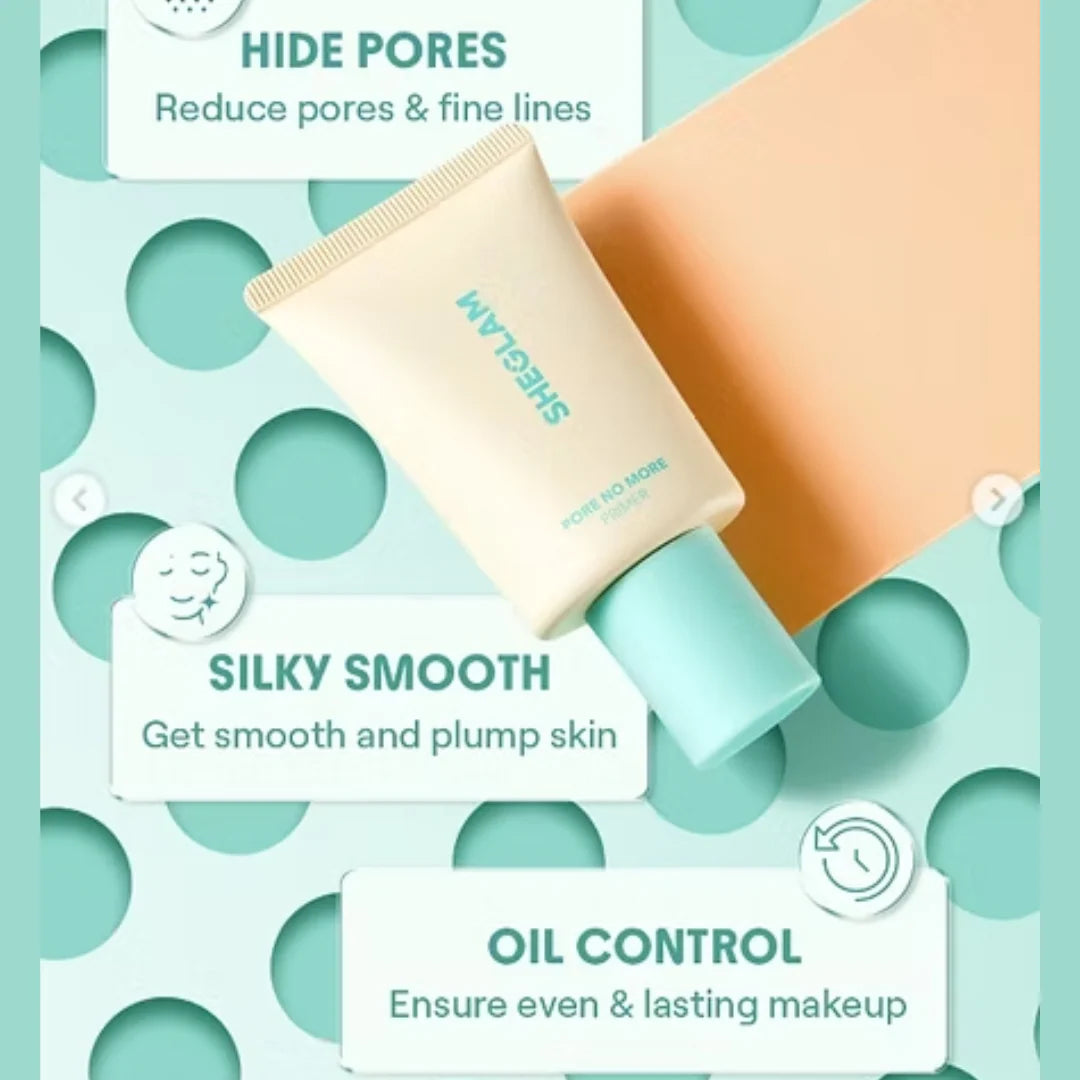 SheGlam No Pore Primer - Instant No Pore Result with Filter Look Makeup Finish