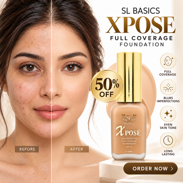 SL Basics Xpose Full Coverage Foundation SPF 25 – High Definition Long-Lasting Makeup