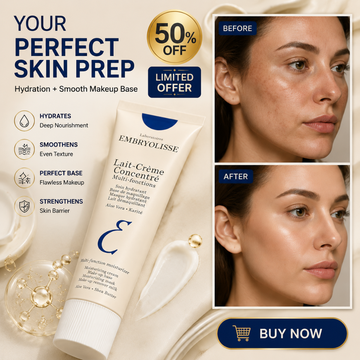 Embryolisse Lait-Crème Concentré Multi-Fonctions – Multi-Function Moisturizer – Makeup Base, Moisturizing Mask & Makeup Remover – With Aloe Vera & Shea Butter – Deep Hydration, Smooth Texture, Flawless Makeup Base