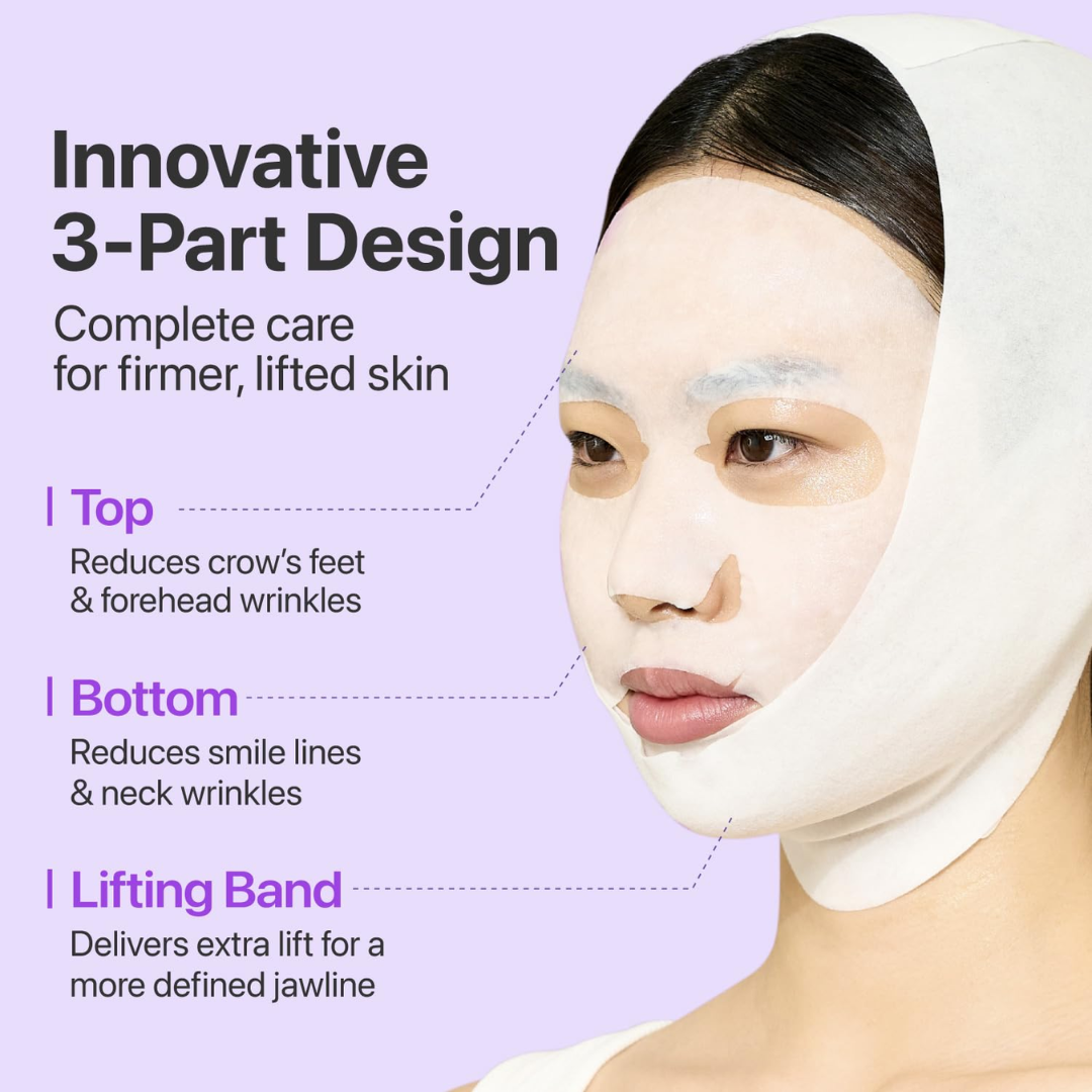 3D Lifting Full Face Tension Gel Mask | Instant Face Lifting Mask with High-Elastic Thread Technology | Sculpts, Lifts, Firms in 30 Minutes