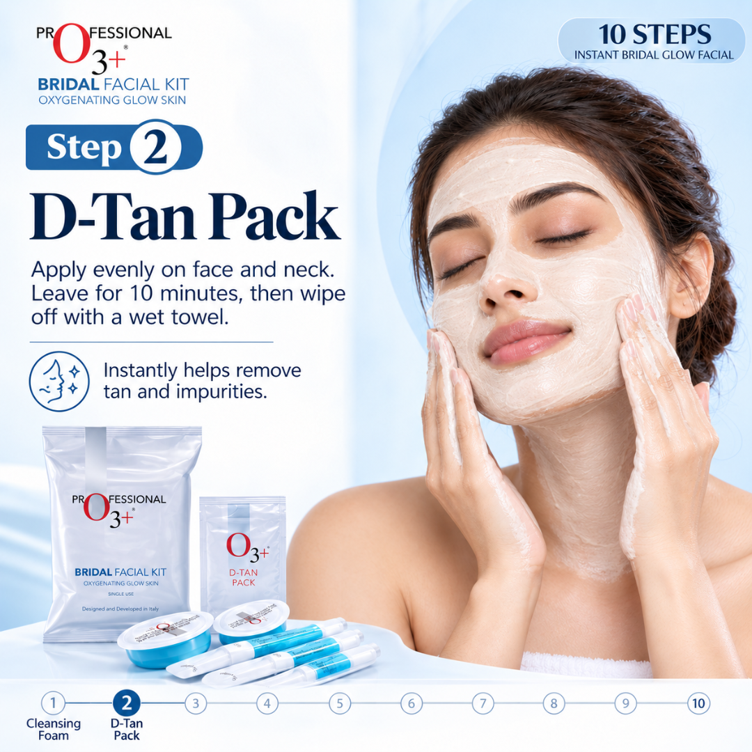 10 steps instant bridal Glow Facial Kit | Remove blackheads, Shirk Pores & Brighten up skin visibly after single use