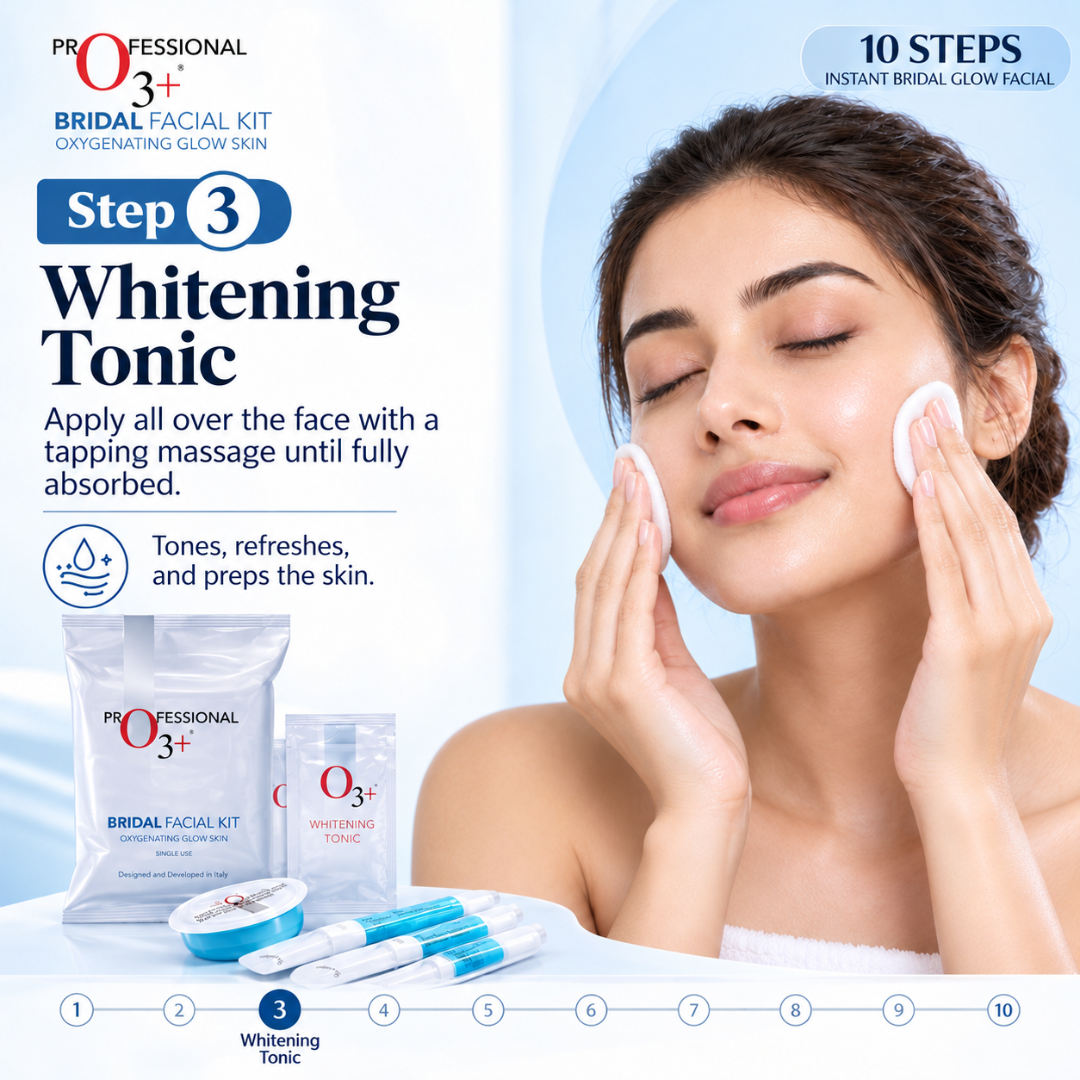 10 steps instant bridal Glow Facial Kit | Remove blackheads, Shirk Pores & Brighten up skin visibly after single use
