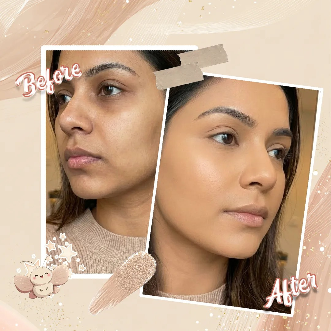 Flicka High Coverage HD Liquid Foundation | 16-Hour Wear, Pore Blur Effect & SPF | Camera-Ready Airbrush Finish for All Skin Tones
