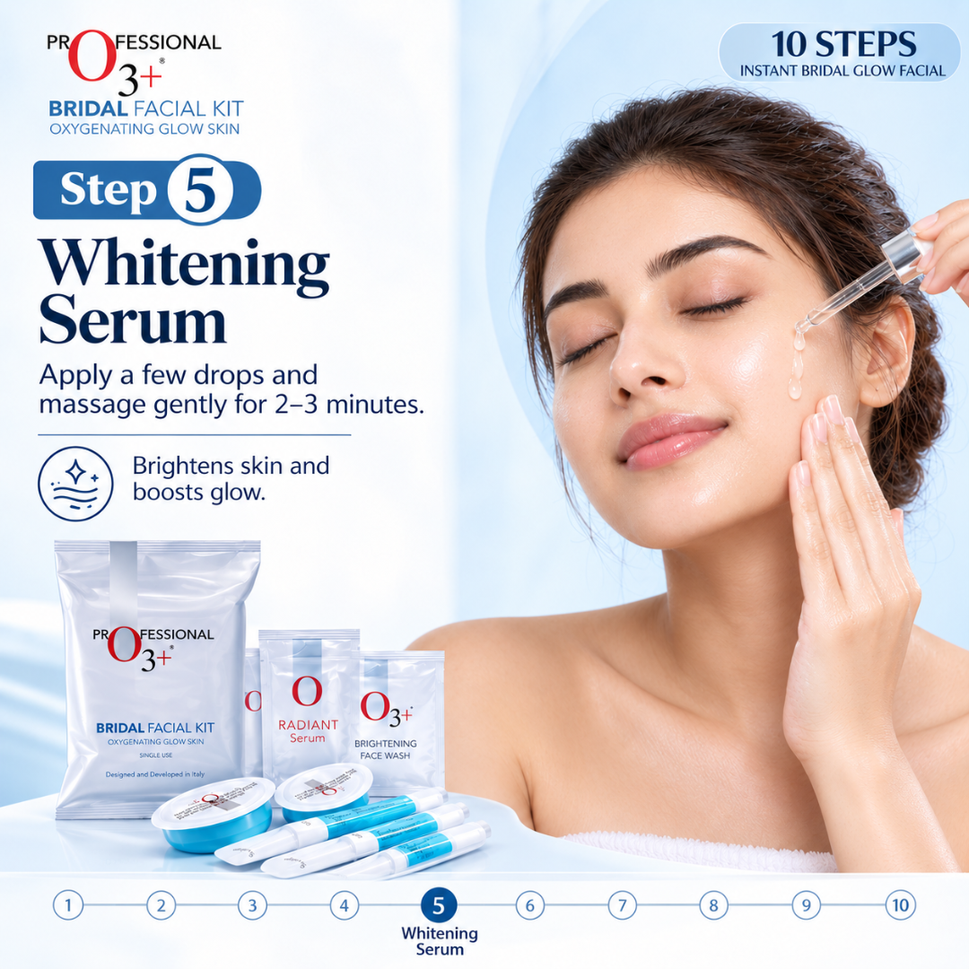 10 steps instant bridal Glow Facial Kit | Remove blackheads, Shirk Pores & Brighten up skin visibly after single use
