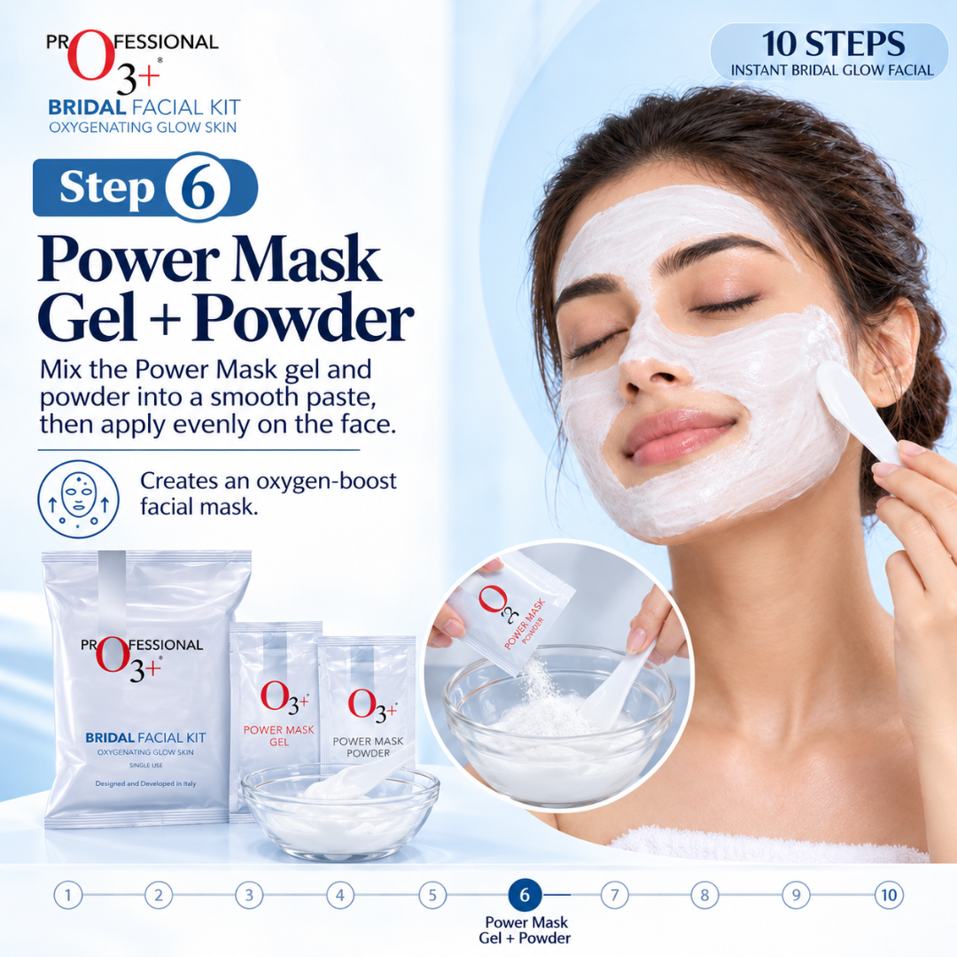 10 steps instant bridal Glow Facial Kit | Remove blackheads, Shirk Pores & Brighten up skin visibly after single use