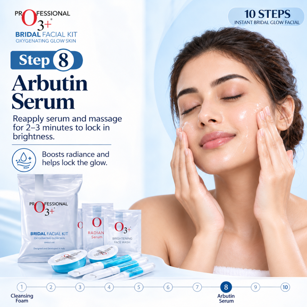 10 steps instant bridal Glow Facial Kit | Remove blackheads, Shirk Pores & Brighten up skin visibly after single use