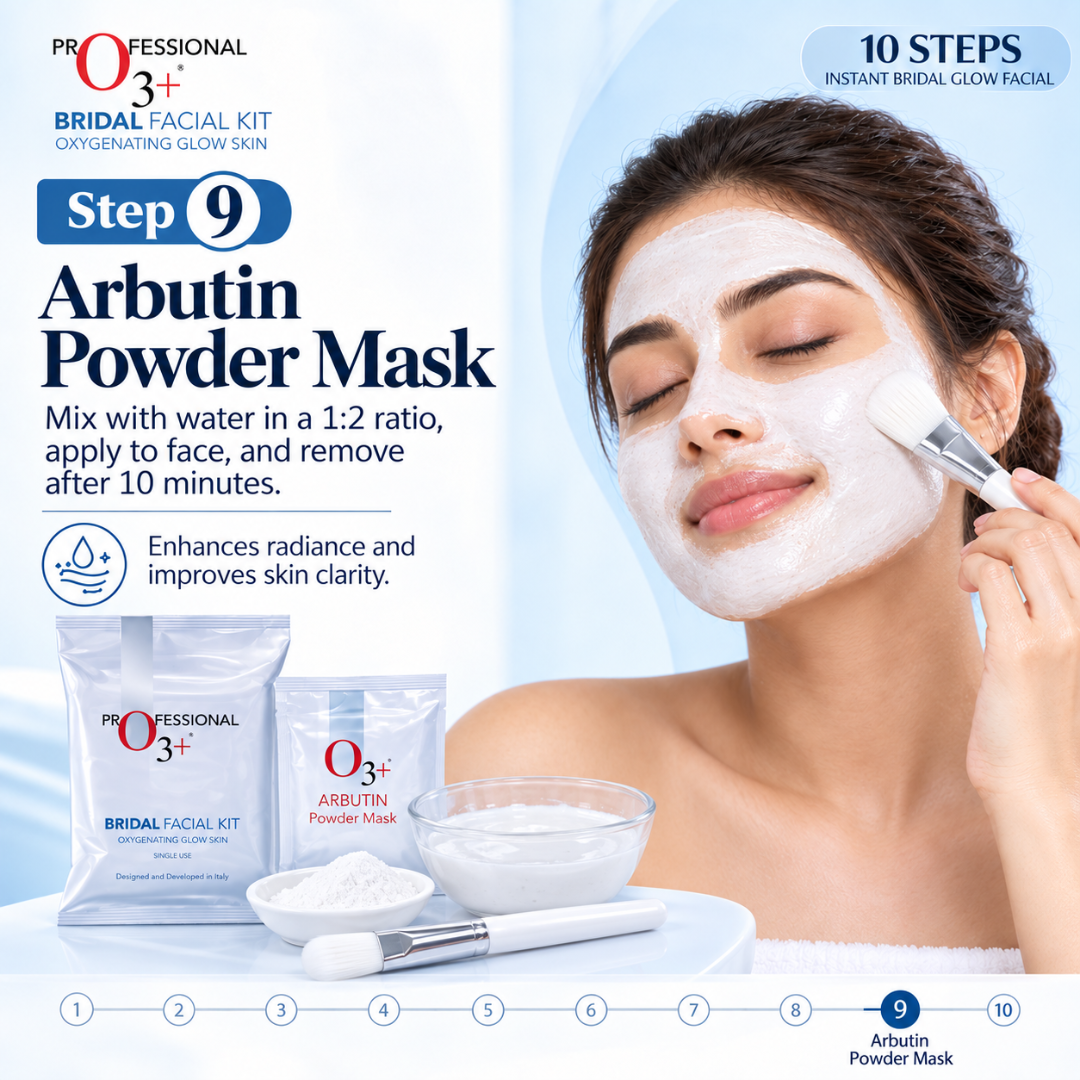 10 steps instant bridal Glow Facial Kit | Remove blackheads, Shirk Pores & Brighten up skin visibly after single use
