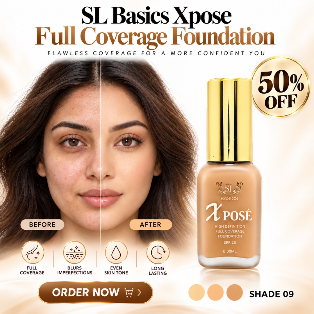 SL Basics Xpose Full Coverage Foundation SPF 25 – High Definition Long-Lasting Makeup