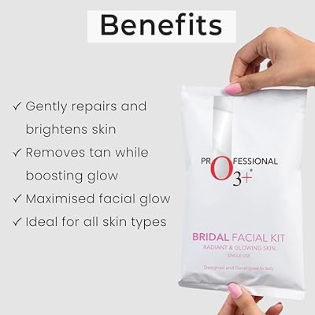 10 steps instant bridal Glow Facial Kit | Remove blackheads, Shirk Pores & Brighten up skin visibly after single use