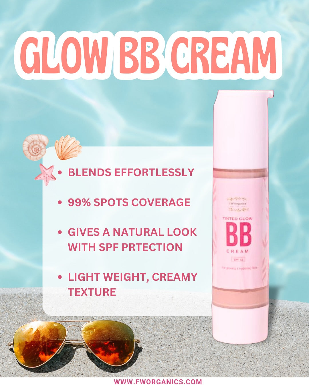 FW Organic Glow BB Cream with SPF 15