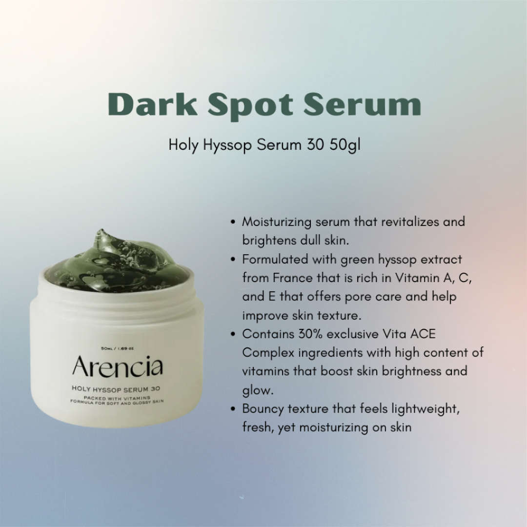 Arencia Holy Hyssop Serum - Remove Acne & dark sposts in 7 days