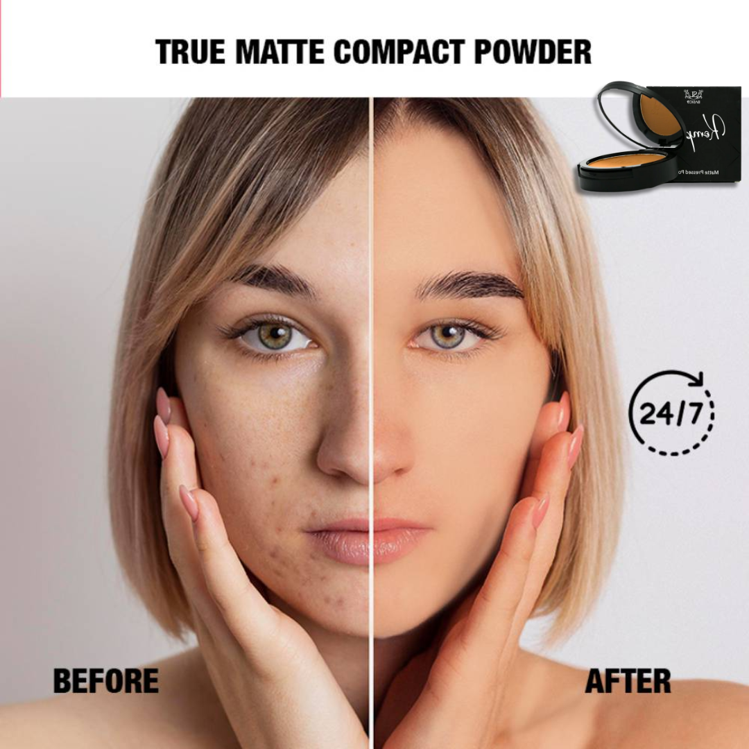 SL Basics Beauty Essentials - Hydrating Serum, Foundation & Compact Powder - Waterproof & 24H Long-Lasting