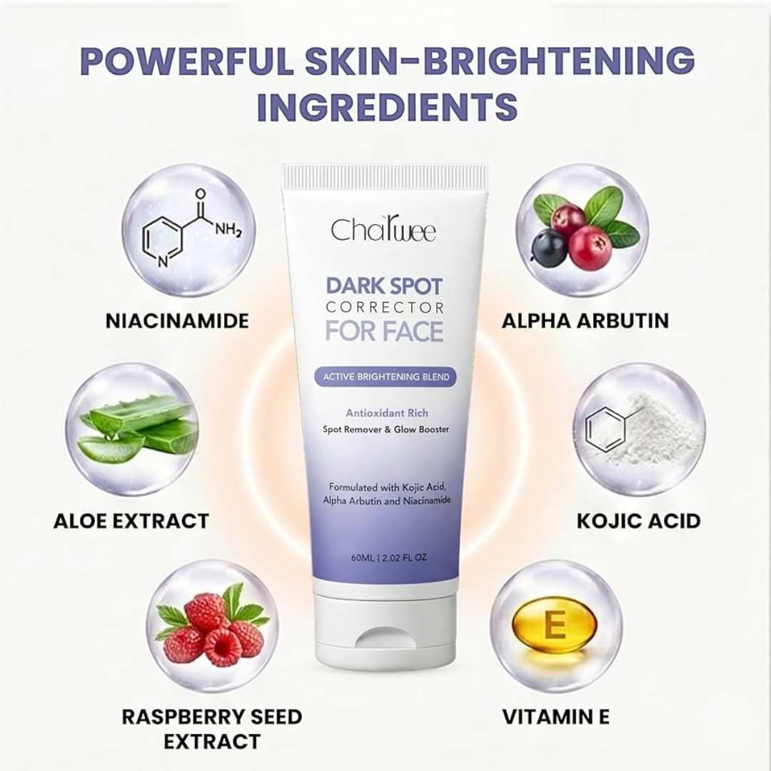 Dark Spot Corrector for Face – Fade Dark Spots Fast – Bright, Even Skin – Targets Sun Spots, Age Spots, Acne Marks & Freckle