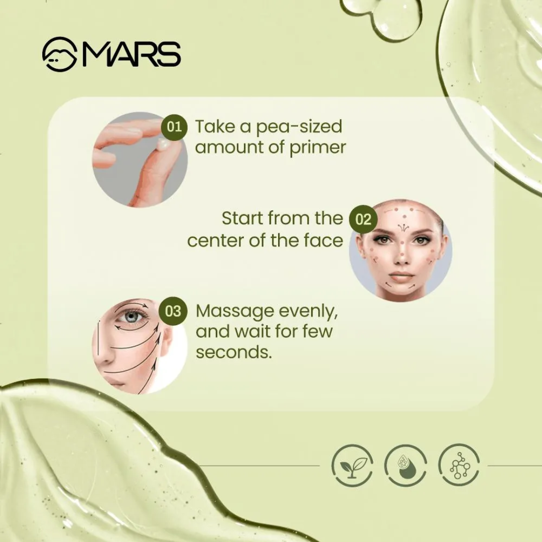 MARS Grip Master Gripping Primer - Long-Lasting & Hydrating for a Radiant Dewy Finish