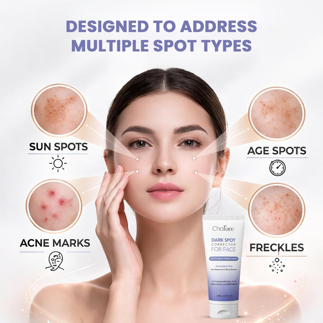 Dark Spot Corrector for Face – Fade Dark Spots Fast – Bright, Even Skin – Targets Sun Spots, Age Spots, Acne Marks & Freckle