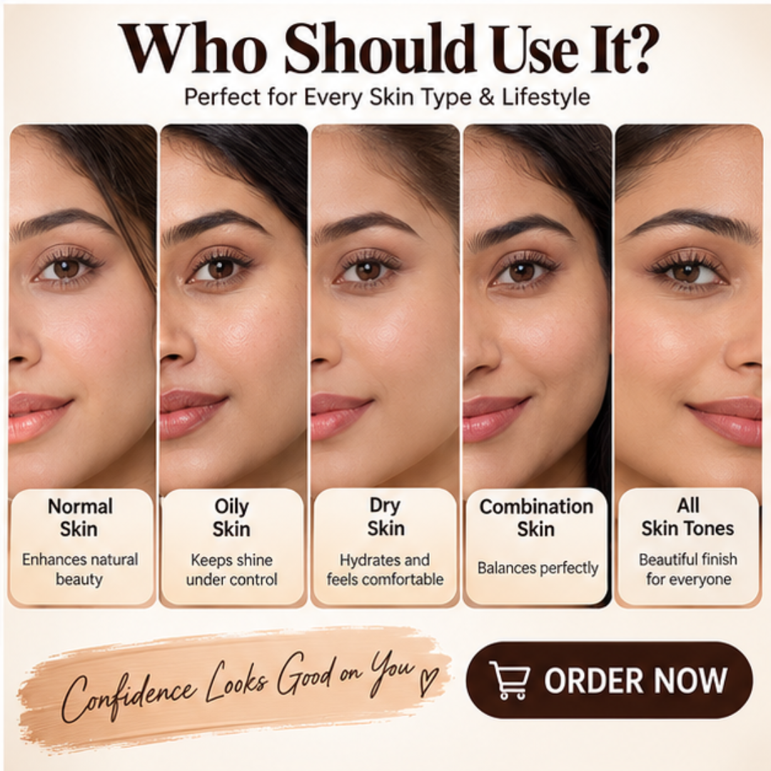 Guerlain Terracotta Le Teint Foundation + FREE Beauty Blender – Lightweight Breathable Coverage – Natural Radiant Glow