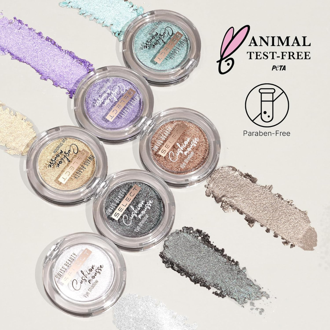 Swiss Beauty Select Cushion Mousse Eyeshadow | Multidimensional Shine | Zero Fallout, Vitamin E Infused