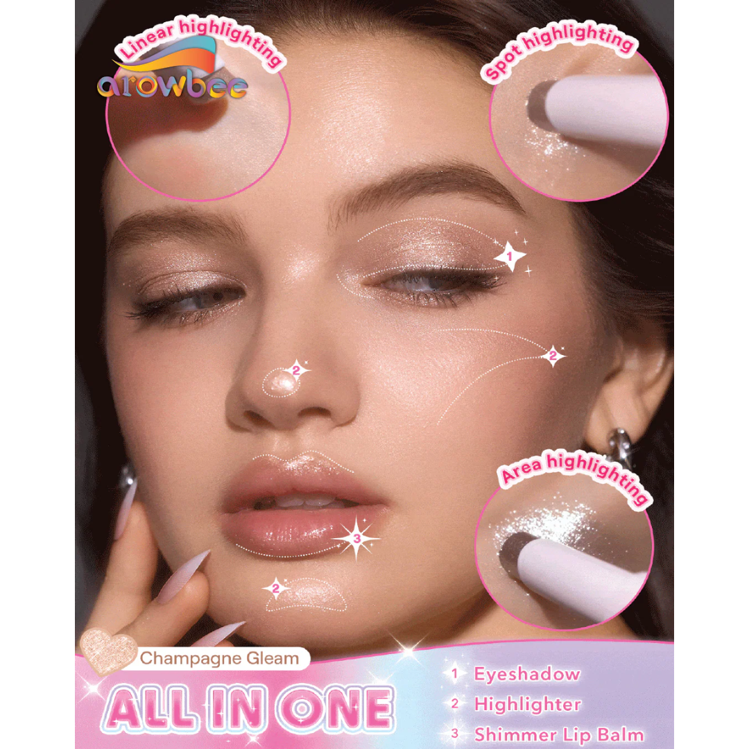 Glitter Jelly All in one Stick - Eyeshadow, Highlighter, lip topper