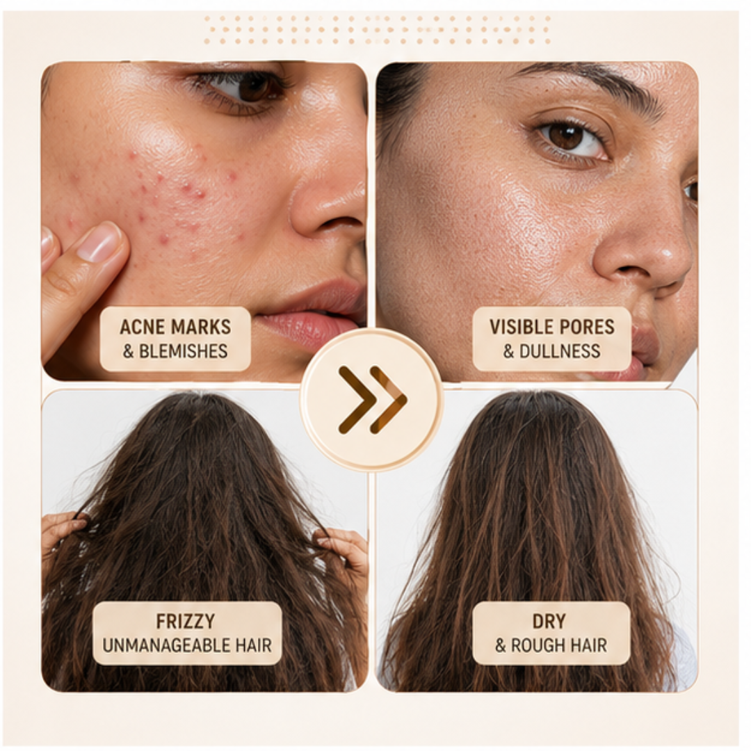 Flicka HD Foundation + Tgideas Hair Straightening Spray – Full Coverage Face & Sleek Hair Duo – Flawless, Glowy and Long-Lasting Foundation with SPF + Frizz-Free, Hair Straightening Spray