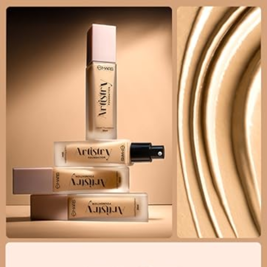 MARS Liquid Blossom Foundation & Concealer Set | SPF 50+ PA++++, Longwear, Crease-Resistant & Customizable Coverage