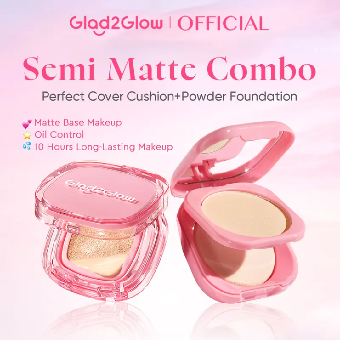 Glog2Glow Perfect Cover Cushion | Flawless Semi-Matte, 12H Wear | Zero Oxidation, Pore-Blurring, Transfer-Proof