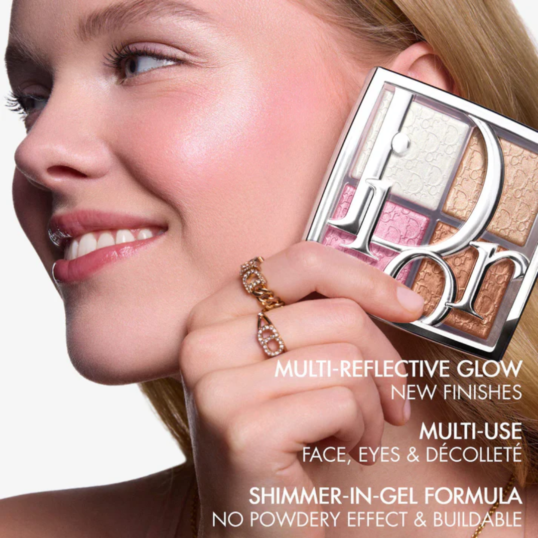 Dior Backstage Glow Maximizer Face Palette – Universal Glow – Multi-Use Highlighter for Face, Eyes & Décolleté – Intense Glow, Ultra-Fine Pearlescent Pigments – Lightweight, Buildable, Long-Lasting
