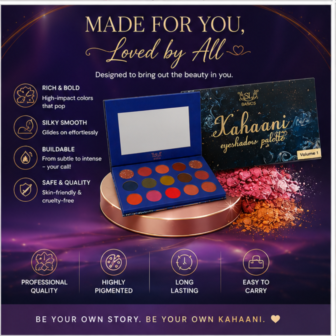SL Basics Kahaani Eyeshadow Palette | Highly Pigmented | Long Lasting | Matte & Shimmer