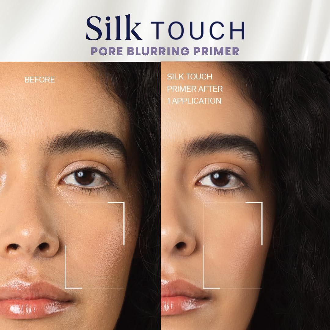 FLICKA Silk Touch & Blend & Shine Face Trio Deal | Hydrating Primer + SPF Foundation + Concealer