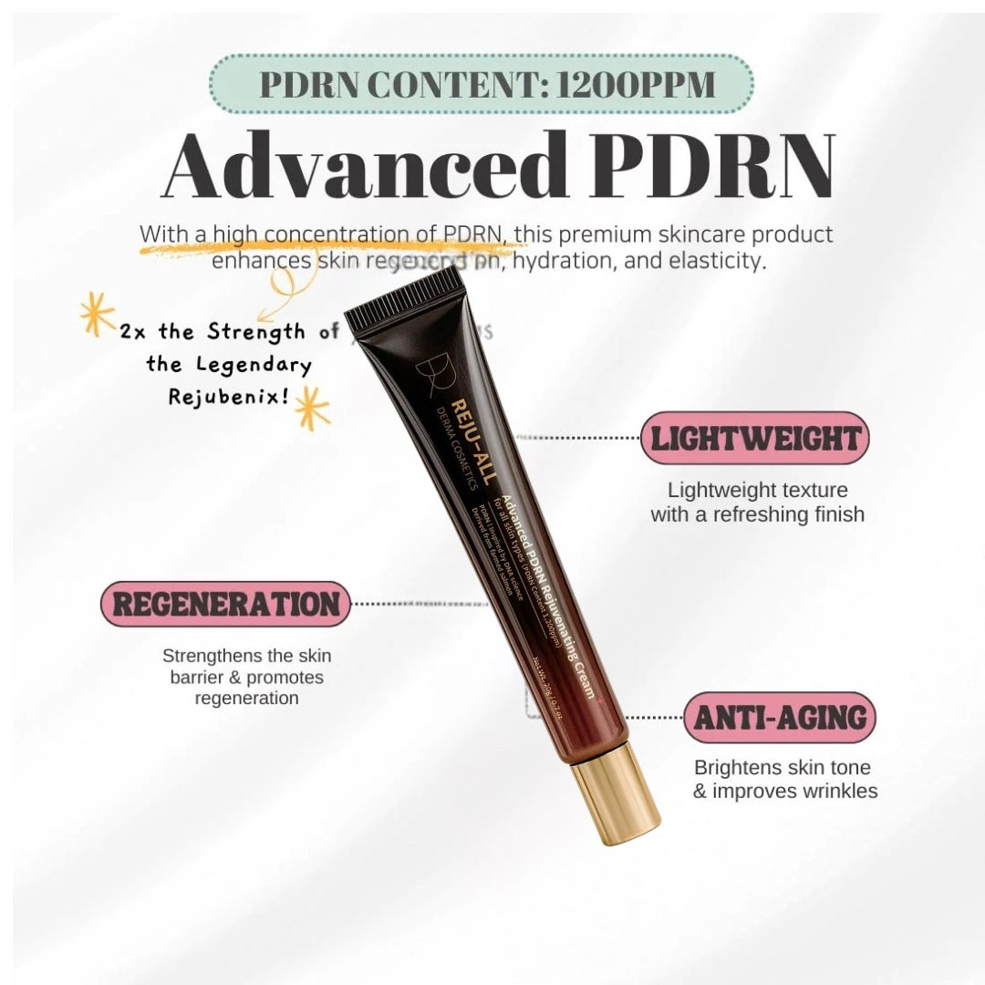 Reju-all PDRN Cream - Remove dark spots, blemishes, dry - patches & give glowing smooth & hydrated skin