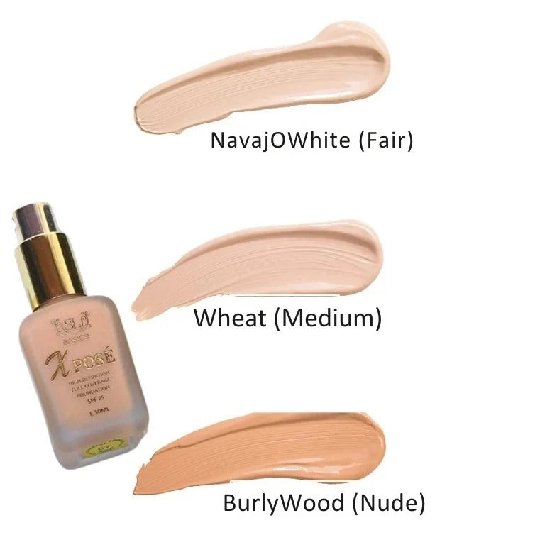 SL Basics Xpose Full Coverage Foundation SPF 25 – High Definition Long-Lasting Makeup