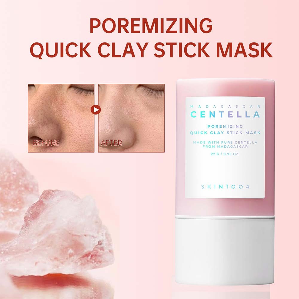 Madagascar Centella Clay Stick Mask - For Quick Pore Minimizing & whiteheads/Blackheads cleaning